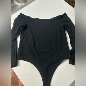 Nuuds off-the-shoulder body suit